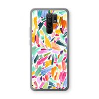 Watercolor Brushstrokes: Xiaomi Redmi 9 Transparant Hoesje Watercolor Brushstrokes: Xiaomi Redmi 9 Transparant Hoesje