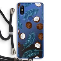 Kokosnoot roze: Xiaomi Mi Mix 3 Transparant Hoesje met koord