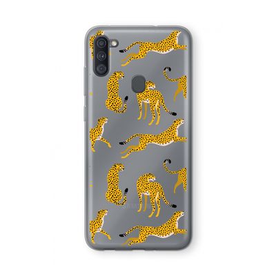 Luipaard: Samsung Galaxy A11 Transparant Hoesje