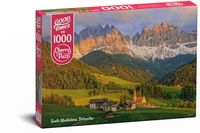 Santa Maddalena, Dolomites Puzzel 1000 Stukjes - thumbnail