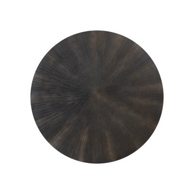 Zapp Black MDF gesneden wandpaneel goud rond