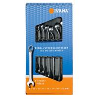 Ivana ring-/steeksleutelset - 8-delig - multidrive