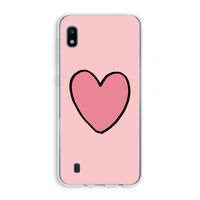 Hartje: Samsung Galaxy A10 Transparant Hoesje
