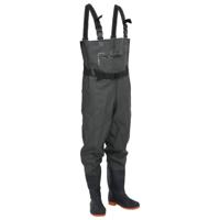 Waadpak met laarzen en riem maat 41 donkergroen - thumbnail