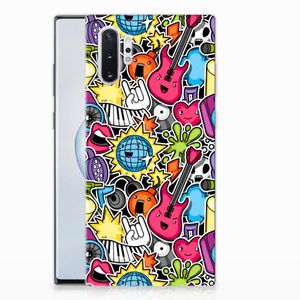 Samsung Galaxy Note 10 Plus Silicone Back Cover Punk Rock