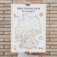Poster Deutschland Weinkarte | La carte des vins Poster Deutschland Weinkarte | La carte des vins