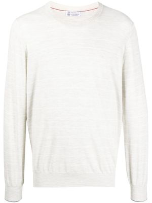Brunello Cucinelli pull à col rond - Gris