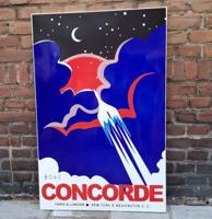 Concorde Emaille Bord- 97 x 63cm