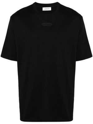 Lanvin t-shirt en coton à patch logo - Noir