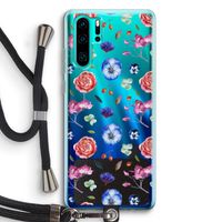 Bloemetjes: Huawei P30 Pro Transparant Hoesje met koord