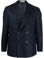 Boglioli blazer en laine à boutonnière croisée - Bleu