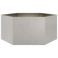 Plantenbak zeshoek 104x90x45 cm roestvrijstaal Plantenbak zeshoek 104x90x45 cm roestvrijstaal