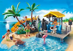 PLAYMOBIL Family Fun - Vakantie-eiland met strandbar 6979