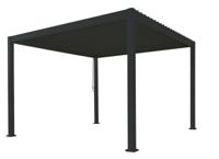 Overkapping vierkant L Rota 360 cm x 360 cm Matt royal grey - Suns