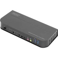 Digitus DS-12850 KVM-switch 2 + 2 poorten DisplayPort, HDMI Afstandsbediening, Toetsenbord 3840 x 2160 Pixel