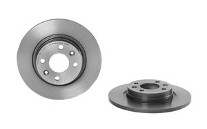 Remschijf COATED DISC LINE BREMBO, Remschijftype: Massief, u.a. für Dacia, Renault, Smart