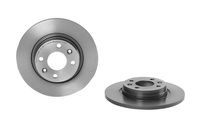 Remschijf COATED DISC LINE BREMBO, Remschijftype: Massief, u.a. für Dacia, Renault, Smart