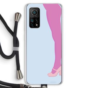 Pink panty: Xiaomi Mi 10T 5G Transparant Hoesje met koord