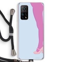 Pink panty: Xiaomi Mi 10T 5G Transparant Hoesje met koord