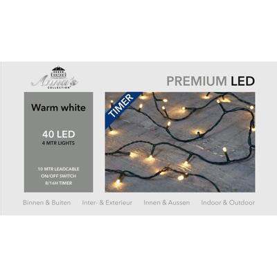 kerstverlichting - warm wit - met dimmer - 400 cm?- voor buiten en binnen - Boomverlichting