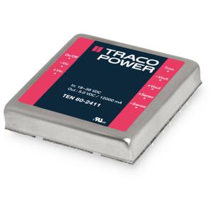 TracoPower TEN 60-2415 DC/DC-converter, print 24 V/DC 24 V/DC 2.5 A 60 W Aantal uitgangen: 1 x Inhoud 1 stuk(s)