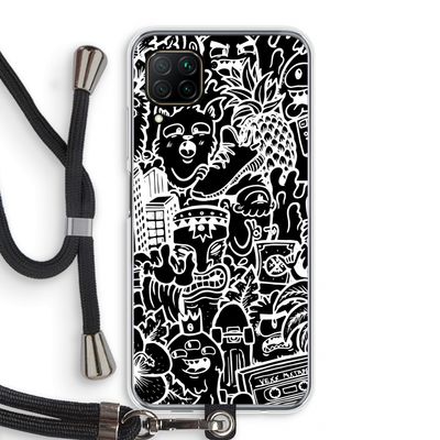 Vexx Black Mixtape: Huawei P40 Lite Transparant Hoesje met koord