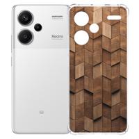 Xiaomi Redmi 13 Pro Plus Hoesje - Wooden Cubes TPU Antishock