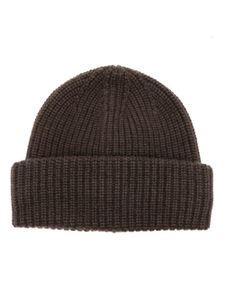 Zanone bonnet en cachemire à design nervuré - Marron