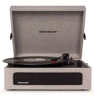 Crosley Voyager Draagbare Retro Platenspeler - Grijs - BLUETOOTH IN/OUT - thumbnail