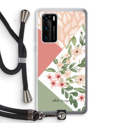 Sweet heaven geometrics: Huawei P40 Transparant Hoesje met koord