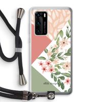 Sweet heaven geometrics: Huawei P40 Transparant Hoesje met koord