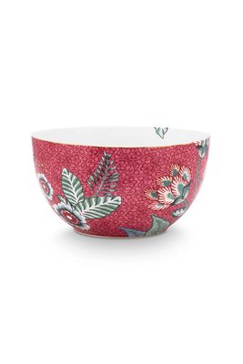 Pip Studio Flower Festival Kom Donkerroze 12 cm