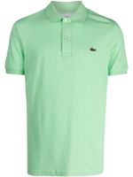 Lacoste polo en coton à patch logo - Vert - thumbnail