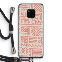 Marrakech Pink: Huawei Mate 20 Pro Transparant Hoesje met koord