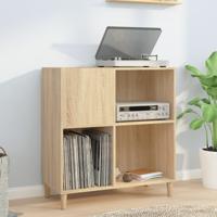 Platenkast 84,5x38x89 cm bewerkt hout sonoma eikenkleurig - thumbnail