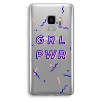 GRL PWR: Samsung Galaxy S9 Transparant Hoesje