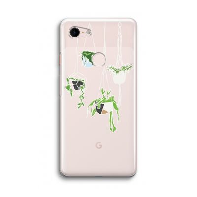 Hang In There: Google Pixel 3 Transparant Hoesje