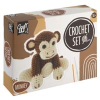Craft ID Haakpakket aapje - incl. naald en draad