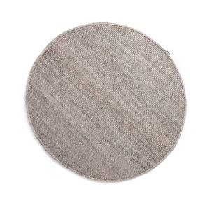 Nordic Weavers Rond wollen vloerkleed Lett - lichtgrijs - 190 cm rond