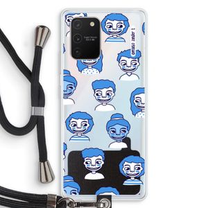 Gezichtjes: Samsung Galaxy S10 Lite Transparant Hoesje met koord