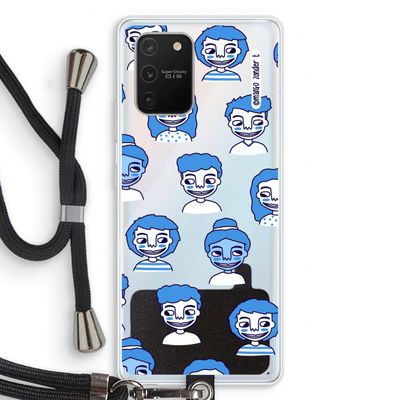 Gezichtjes: Samsung Galaxy S10 Lite Transparant Hoesje met koord