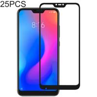 25 stuks volledige lijm volledige cover Screen Protector gehard glas film voor Xiaomi Redmi 6 Pro/MI a2 Lite