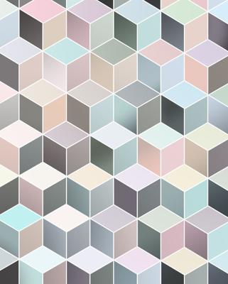Noordwand Komar Pure Fotobehang Cubes Pastel - P027-VD2