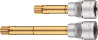 HAZET Dopsleutelbitset 2584-12/2 · 1/2 inch (12,5 mm) vierkant hol · Binnenveeltandprofiel XZN · 2-delig · SW M12