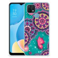 OPPO A15 | Hoesje maken | Cirkels en Vlinders