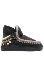 Mou bottines à détail de breloque - Gris