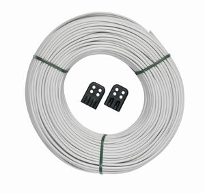 Brabantia drooglijn 65 meter met 16 draadverbinders whtie