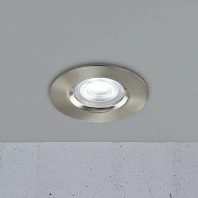 Kleine slimme LED inbouwspot geborsteld nikkel Nordlux Don smart IP65