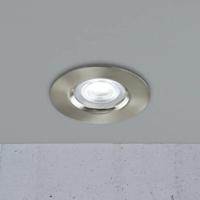 Kleine slimme LED inbouwspot geborsteld nikkel Nordlux Don smart IP65