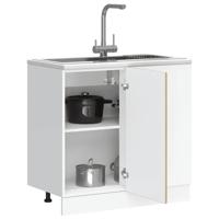 Keuken onderkast Kalmar bewerkt hout sonoma eikenkleurig